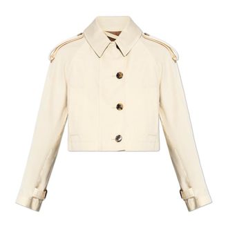 Burberry Trench Coats, female, Beige, Size: 4XS Linwood Short Trench Coat