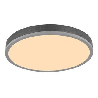 Netlighting Doro 45cm Flush Ceiling Light Silver Colored LED 3000K