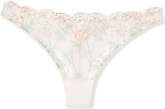 Etam Infusion Embroidered Lace Tanga in Multicolored White at Nordstrom, Size Xx-Small