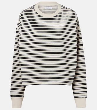 Velvet Isabelle striped cotton jersey sweatshirt