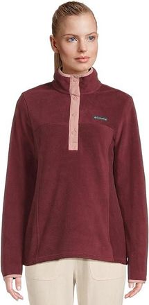 Columbia Bentontm Springs 1/2 Snap Pull Over II Womens Coat Rich Wine/Eraser Pink : MD, Fleece/Nylon