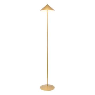 Zafferano L&aacute;mpara de pie led recargable xxl, 6w, ip65, color dorado