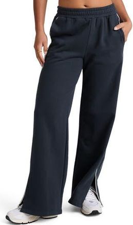 Beyond Yoga Piper LuxeFleece Side Slit Wide Leg Pants in Nocturnal Navy at Nordstrom Rack, Size X-Large
