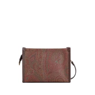 Etro Paisley Jacquard Clutch - Red