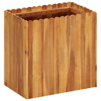 vidaXL Arriate De Madera Maciza De Acacia 50x30x50 Cm Vidaxl