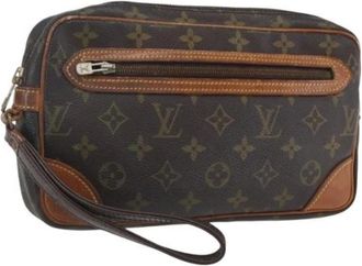 Louis Vuitton Pre-owned Clutches, female, Brown, Size: ONE SIZE Pre-owned Clutch