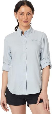 Columbia Tamiamitm II Long Sleeve Shirt Womens Long Sleeve Button Up Cirrus Grey 1 : SM, Polyester