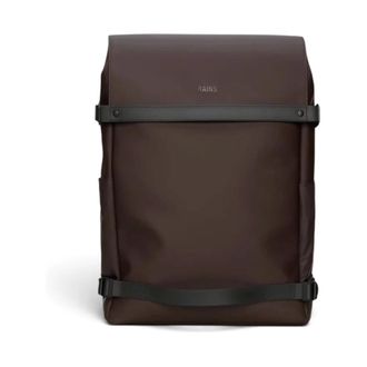 Rains OTG Rugzak - unisex - Tassen - Bruin - Maat: ONE Size Zijde