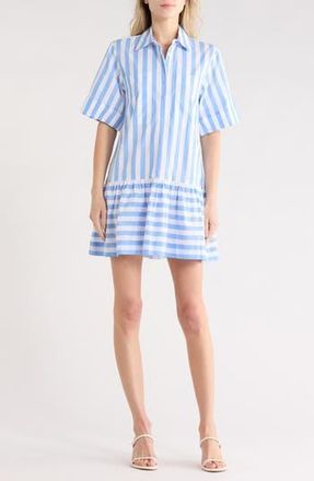 SIMKHAI Cris Shirtdress in French Blue Stripe at Nordstrom Rack, Size X-Small