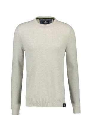 Lerros Strickpullover LERROS LERROS Basic Strickpullover, Herren, Gr. XXL, weiss (sanftes wei&szlig;), Obermaterial: 100% Baumwolle, Pullover Strickpullover