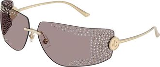 Jimmy Choo London JC4009B 30067N Womens Sunglasses Gold Size 78