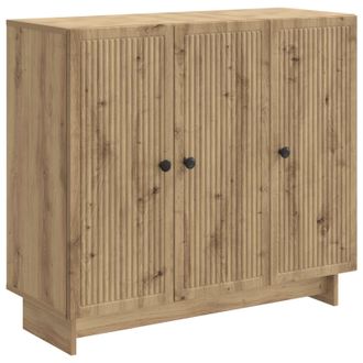 vidaXL Aparador Roble Artesanal 89 X 34,5 X 80 Cm Madera De Ingenier&iacute;a Vidaxl