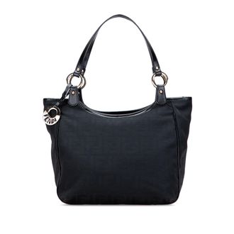 Fendi Zwarte Canvas Schoudertas