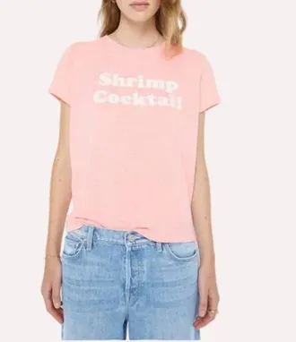 Mother Boxy Goodie Goodie Tee In Shrimp Cocktail