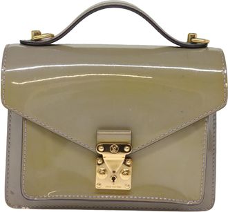 Louis Vuitton Monceau Handbag Vernis Purple Patent_Leather Bag (Pre-Owned)