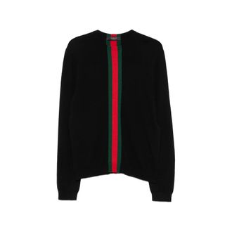 Gucci Web-stripe Cashmere Sweater