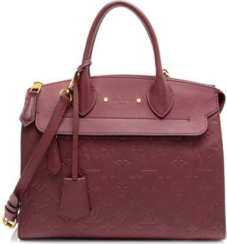 Louis Vuitton Red Monogram Empreinte Pont Neuf Mm (Authentic Pre-Loved)