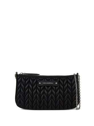 Karl Lagerfeld K/Weave shoulder bag - women - Polyurethane - OS - Black