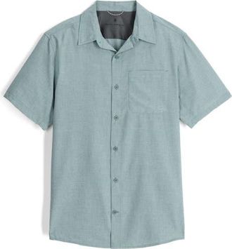 Royal Robbins Amp Lite II Short Sleeve Button-Up Shirt in Light Slate Heather at Nordstrom, Size Xx-Large
