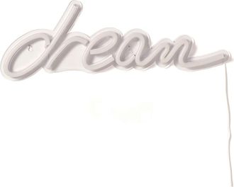 Oresteluchetta Escritura de pared acr&iacute;lica blanca brillante cm. Al.15xl.45.5xp.1.6