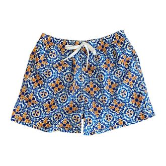 Riviera & Bar Maiolica Swimsuit - male - Riviera - Beachwear - Multicolor - S - Swimwear