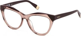 Furla Accessoires, Dames, Roze, ONE Size, Sferische bril met logo