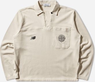 Stone Island Men s New Balance Polo Shirt Ivory