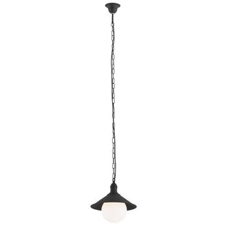 Netlighting Erba Bis Dome Pendant Ceiling Light Black Structure IP44