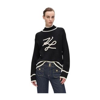 Karl Lagerfeld Donna, Maglie, Nero, S, new