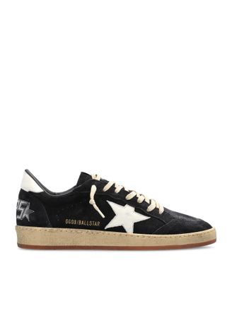 Golden Goose BALL-STAR IN DARK BLUE SUEDE WITH WHITE LEATHER STAR - Golden Goose Deluxe Brand - Man
