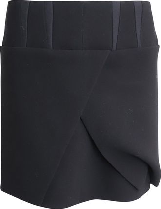 Balenciaga Balenciaga minirok in zwart acetaat
