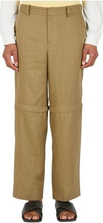 Wynn Hamlyn Afritsbare Cargo Broek - Heren - Straight fit broeken - Beige - W32 - Linnen - Broeken