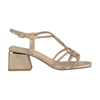 Alma En Pena Sandalo T-Heel con tacco medio e listini intrecciati - - Shoes - Donna - Giallo - 38 EU
