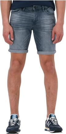 Pure White Heren Jeans The Steve Blauw - Heren - Denim shorts - Blauw - W27 - Denim - Korte Broeken