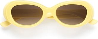 Emmanuelle Khanh Giallo Paris Acetate Oval Sunglasses