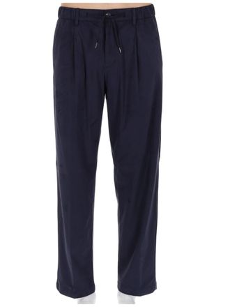 Herno Relaxed-Fit Trousers with Drawstring Waist and Tapered Leg