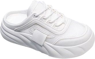 Generic Ladies Casual and Fashionable Bag and Autumn Winter Indoor Home Anti Warm Slippers Lightweight Slide (White, 5.5)