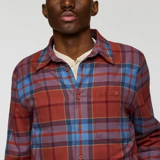 Cotopaxi Quedo Flannel Shirt - Mens in Nutmeg Plaid at Nordstrom, Size Xx-Large