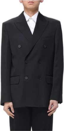 Golden Goose Jassen, Heren, Zwart, S, Wol, Journey Double-Breasted Blazer