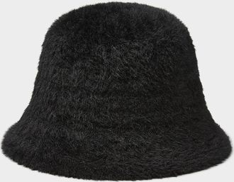 Simons Womens Fluffy faux-fur Cloche Hat