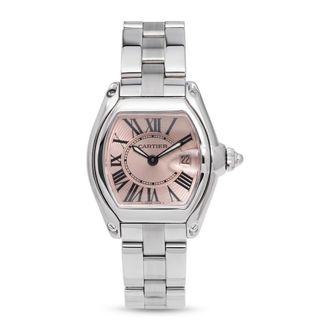 Cartier Pre-owned Cartier Roadster Quartz Pink Dial Ladies Watch 2675