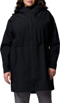 Columbia Weekend Adventure II Long Jacket in Black at Nordstrom, Size 1X