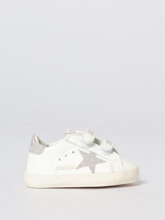 Golden Goose Sneakers Baby School in nappa con glitter