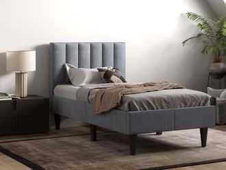 Flair Riverside Fabric Bed in Grey | Size: Double