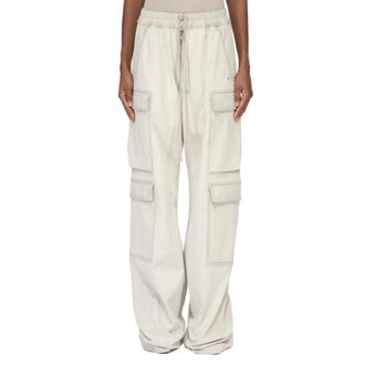 Rick Owens Wide Trousers, female, White, Size: S Wide Trousers