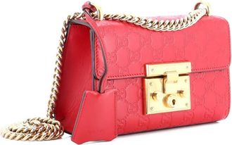 Gucci Padlock Shoulder Bag Guccissima Leather Small crossbody bag - Rood