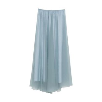 Forte_Forte Maxi Skirts, female, Gray, S, Long Chiffon Skirt