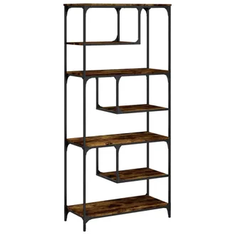 vidaXL Vidaxl - Estanter&iacute;a Madera De Ingenier&iacute;a Roble Ahumado 81x36x176 Cm