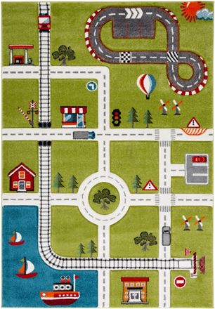 Safavieh Alfombra verde/marfil 122 x 183 cm