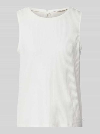 Tom Tailor Denim Loose Fit Top mit Waffelstruktur in Offwhite, Gr&ouml;&szlig;e XL